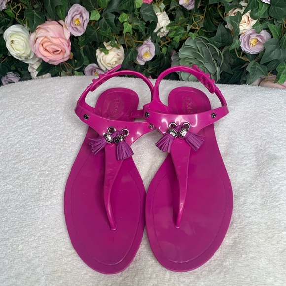TOD’S Fuchsia Sandals - 40 - Picture 1 of 3